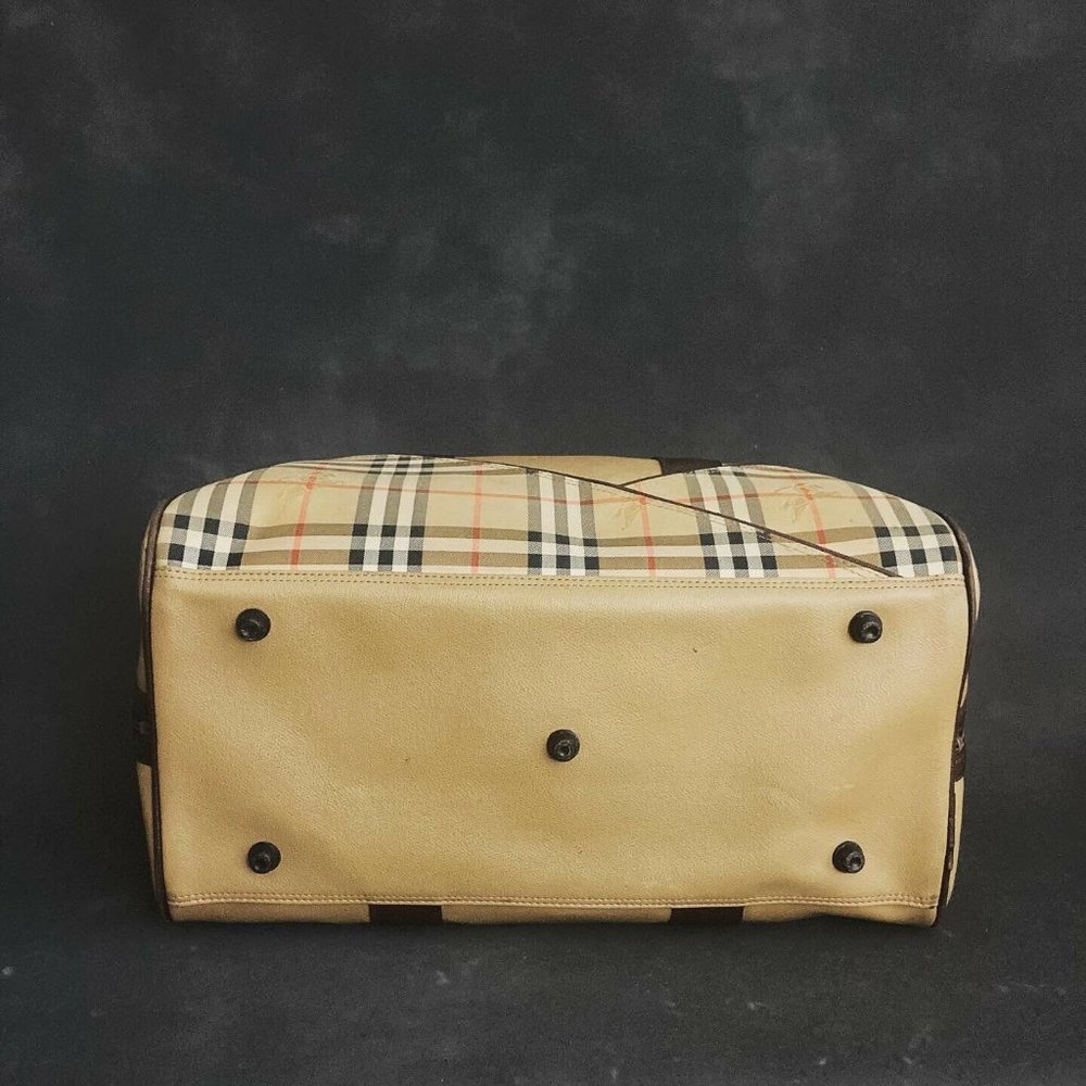 Rare Burberry Nova Check Haymarket Duffel Bag - Picture 4 of 6
